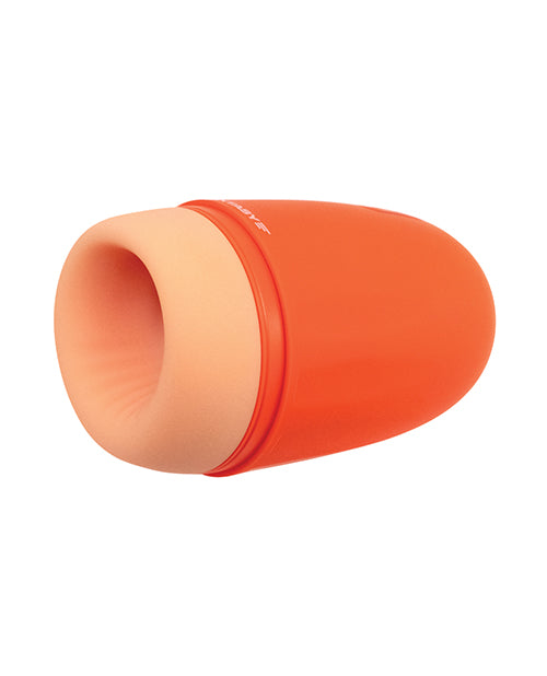 Maxtasy Stamina Master Heat up & Vibrating Stroker - Orange | ELMX-STAMAS01