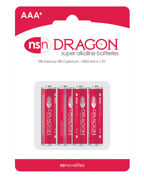 Dragon Alkaline Batteries - AAA Pack of 4 ELNSN-2010-20 657447090721 from EdgingWarehouse.com where we sell the best male sex toys and fleshlight type strokers for masturbation, edging and gooning and other men's health and sexual wellness items.