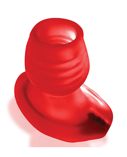 Oxballs Glowhole 2 Hollow Buttplug w/LED Insert Large - Red Morph | ELOX3044LG-RDMPH