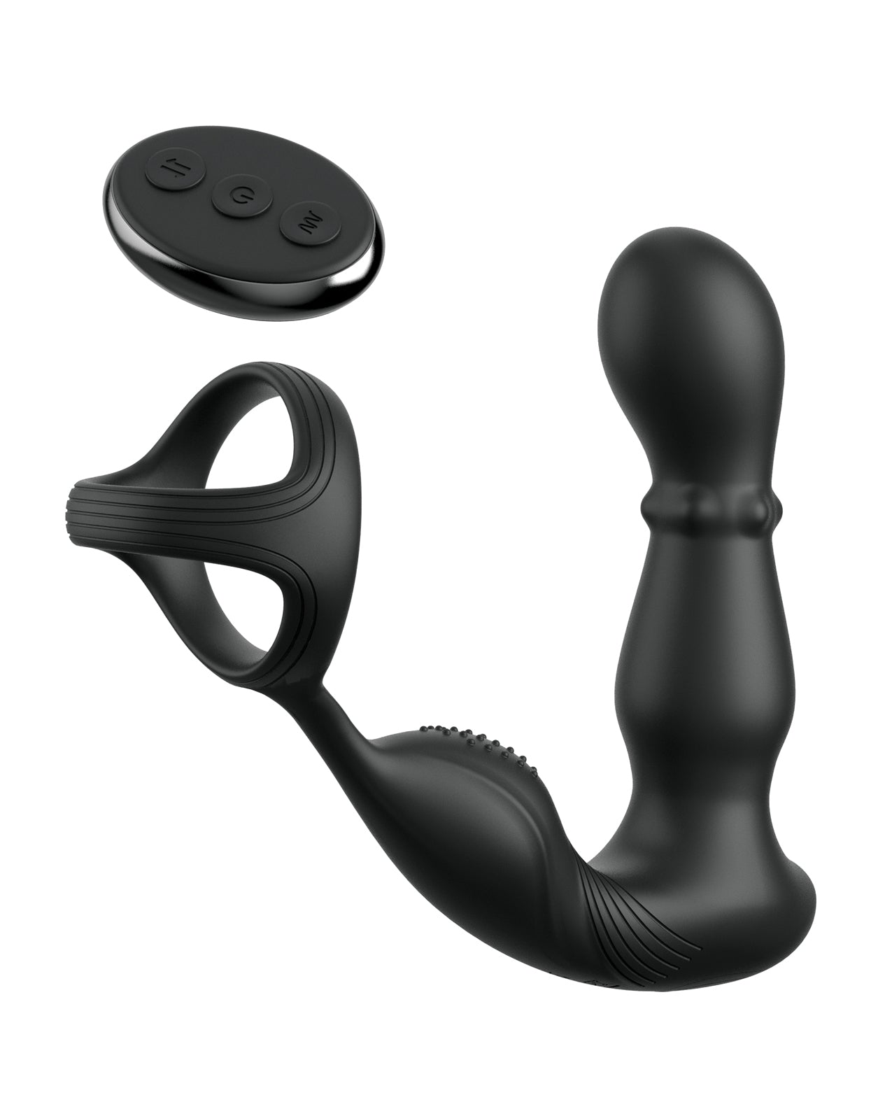 Anal Fantasy Elite Ass-Gasm Slide & Glide P-Spot Stimulator - Black | ELPD4795-23