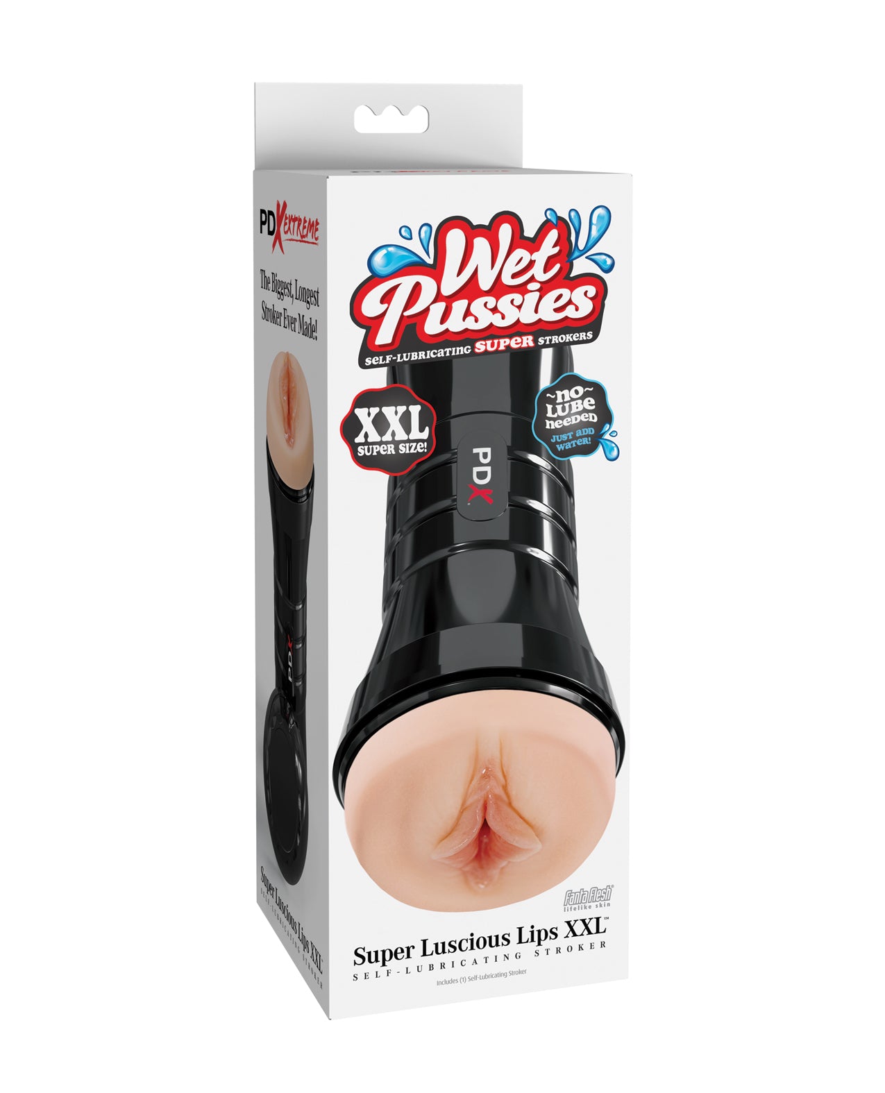 PDX Extreme Wet Pussies Super Luscious Lips XXL Stroker - Light | ELPDRD425-21