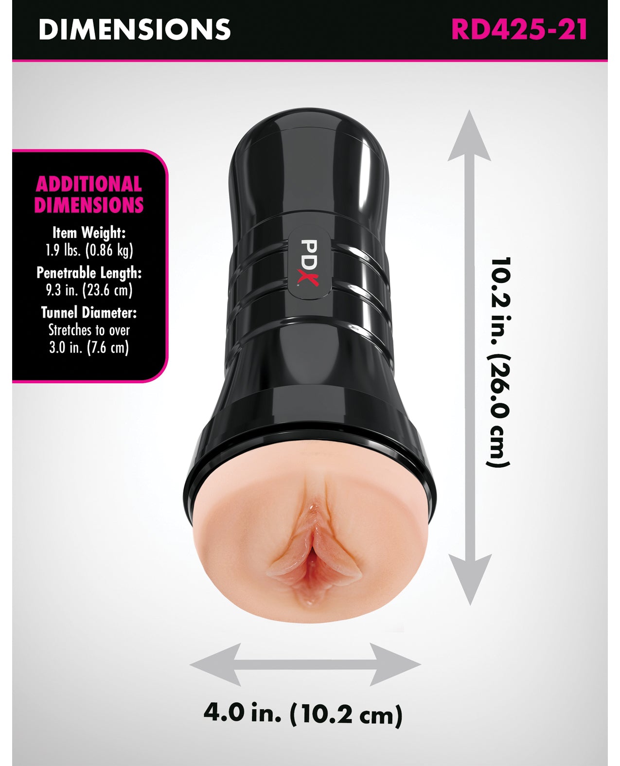 PDX Extreme Wet Pussies Super Luscious Lips XXL Stroker - Light | ELPDRD425-21