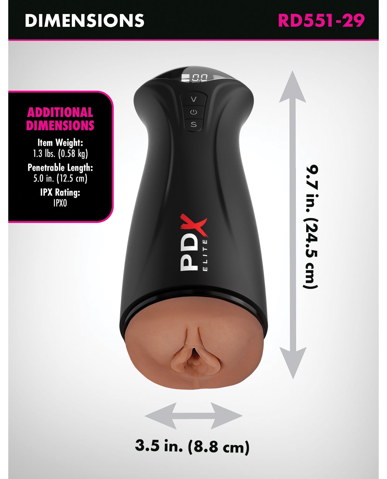 PDX Elite Fuck Gasm Pussy Stroker - Brown | ELPDRD551-29