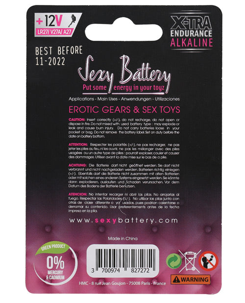 Sexy Battery 27A- Box of 10 ELSB7272 3700974827272 from EdgingWarehouse.com where we sell the best male sex toys and fleshlight type strokers for masturbation, edging and gooning and other men's health and sexual wellness items.