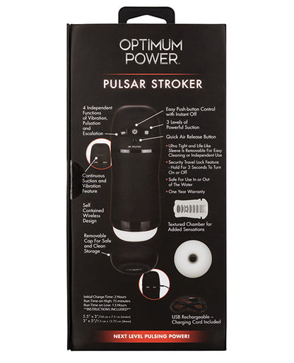 Optimum Power Pulsar Stroker - Black | ELSE0858-50