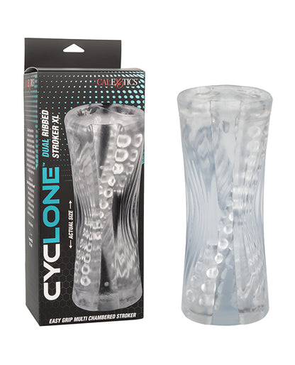 Cyclone Dual Ribbed Stroker XL - Clear | ELSE0960-85