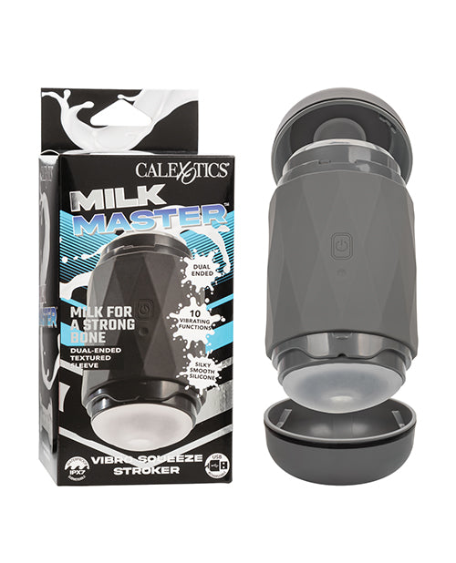 Milk Master Vibro Squeeze Stroker - Black | ELSE5550-10