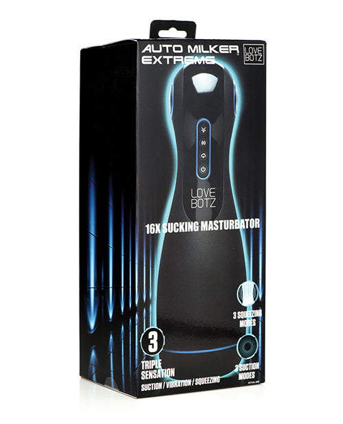 The Milker Auto Milker Extreme 16x Sucking Masturbator - Black | ELXRAG943