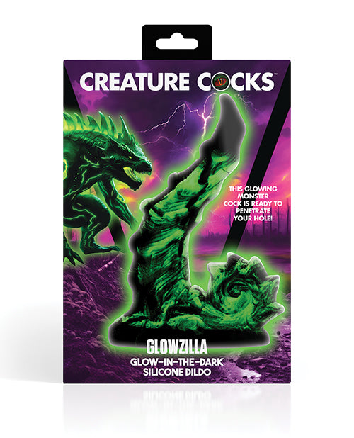 Creature Cocks Glowzilla Silicone Dildo - Glow in the Dark | ELXRAH491