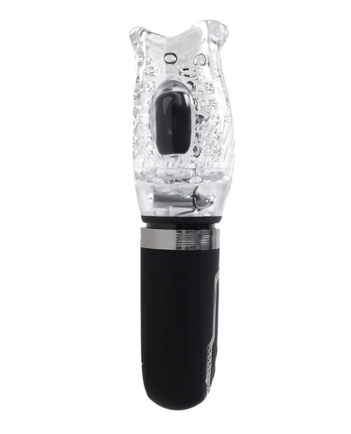 Zero Tolerance Thrill Ride Rechargeable Stroker - Black/Clear | ELZE-RS-5162