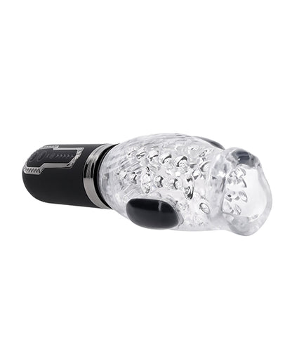 Zero Tolerance Thrill Ride Rechargeable Stroker - Black/Clear | ELZE-RS-5162