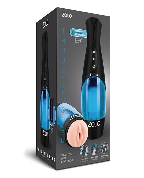 Zolo Thrust Buster - Thrusting Male Stimulator w/Erotic Audio | ELZOLO-6020