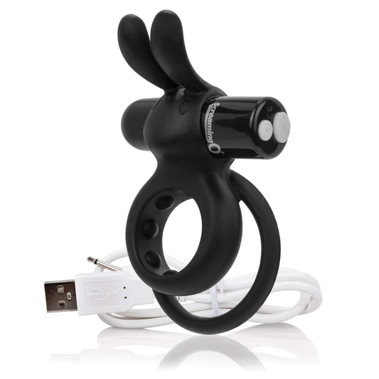 Charged Ohare Rechargeable Rabbit Vibe - Black | AHAR-BL-101E