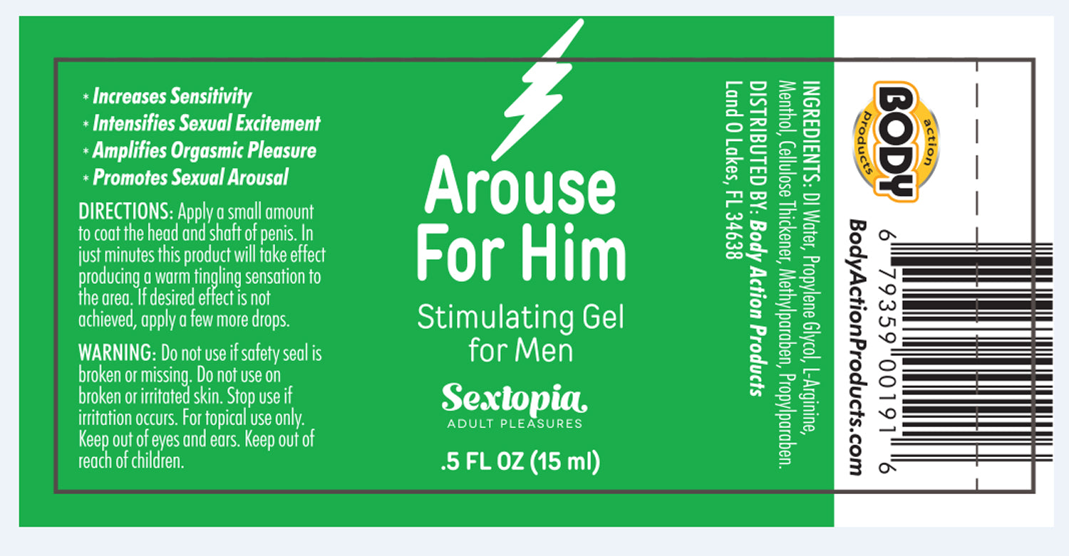 Arouse for Him Stimulating Gel 5 Oz BA-AFH05 679359001916 from EdgingWarehouse.com where we sell the best male sex toys and fleshlight type strokers for masturbation, edging and gooning and other men's health and sexual wellness items.