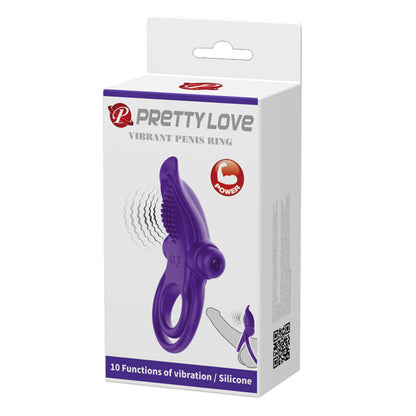 Pretty Love Vibrant Penis Ring - Purple | BI-210203-1