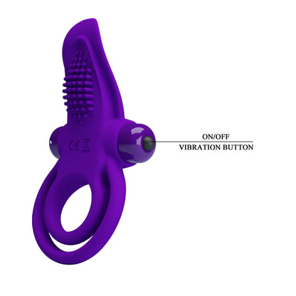 Pretty Love Vibrant Penis Ring - Purple | BI-210203-1