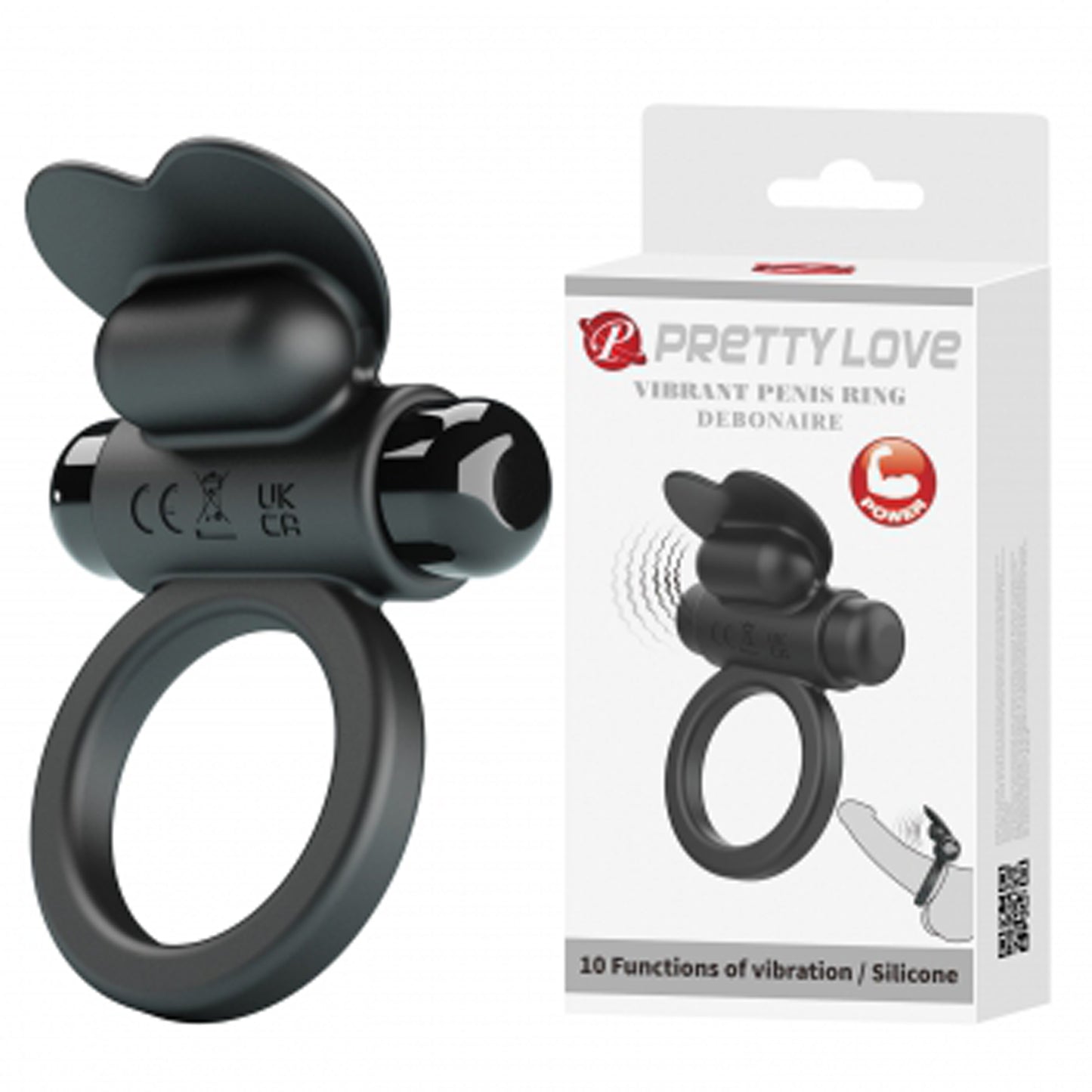 Vibrating Penis Ring Debonaire - Black BI-210316 6959532328936 from EdgingWarehouse.com where we sell the best male sex toys and fleshlight type strokers for masturbation, edging and gooning and other men's health and sexual wellness items.