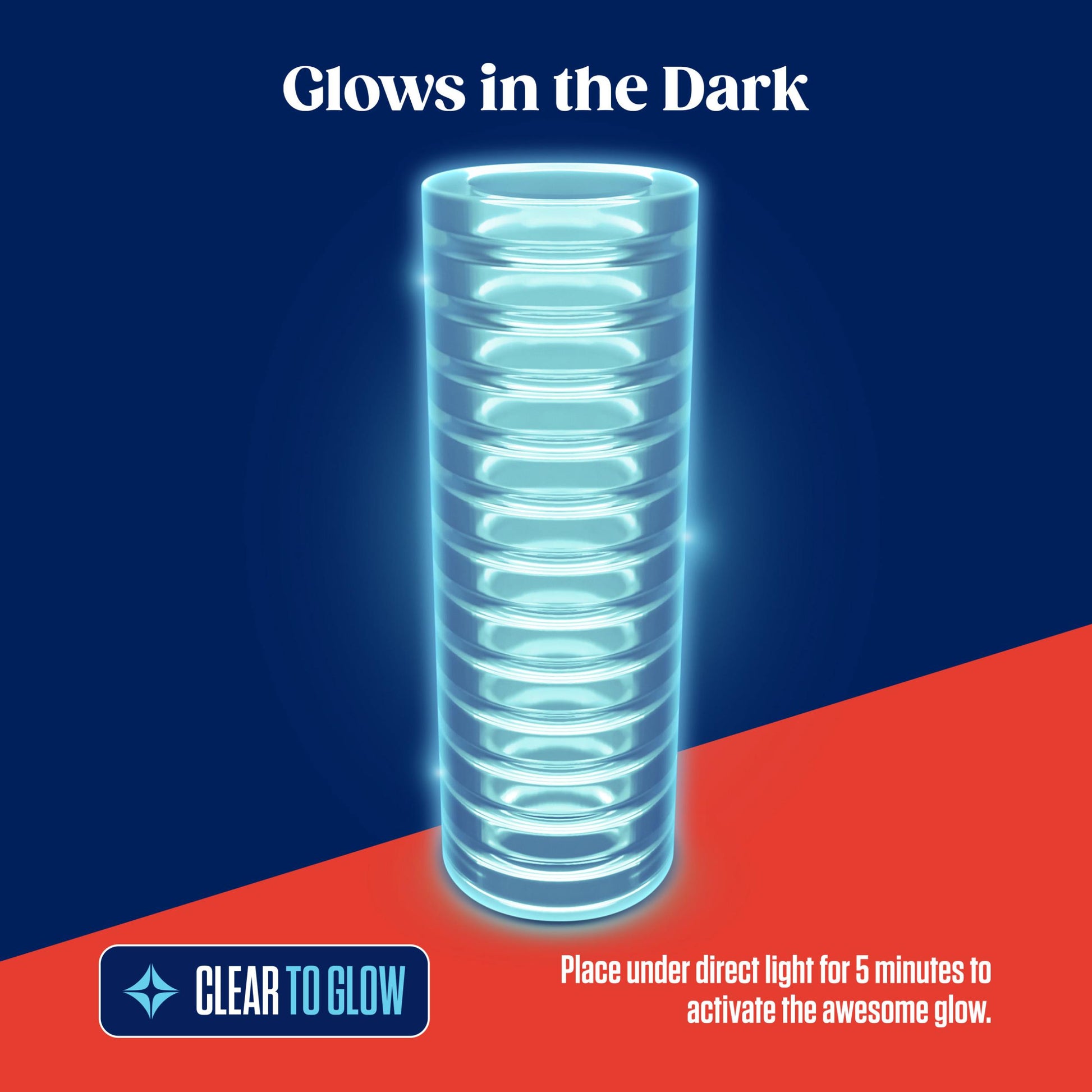 Rize - Ribz - Glow in the Dark Self - Lubricating Stroker - Clear | BL-06309