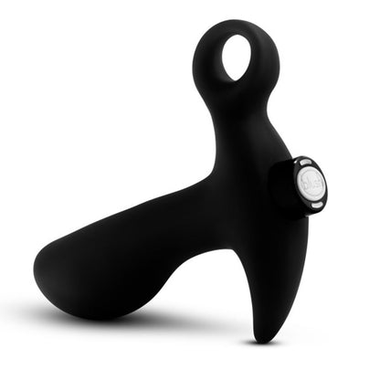 Anal Adventures - Platinum - Silicone Vibrating Prostate Massager 01 - Black | BL-11615