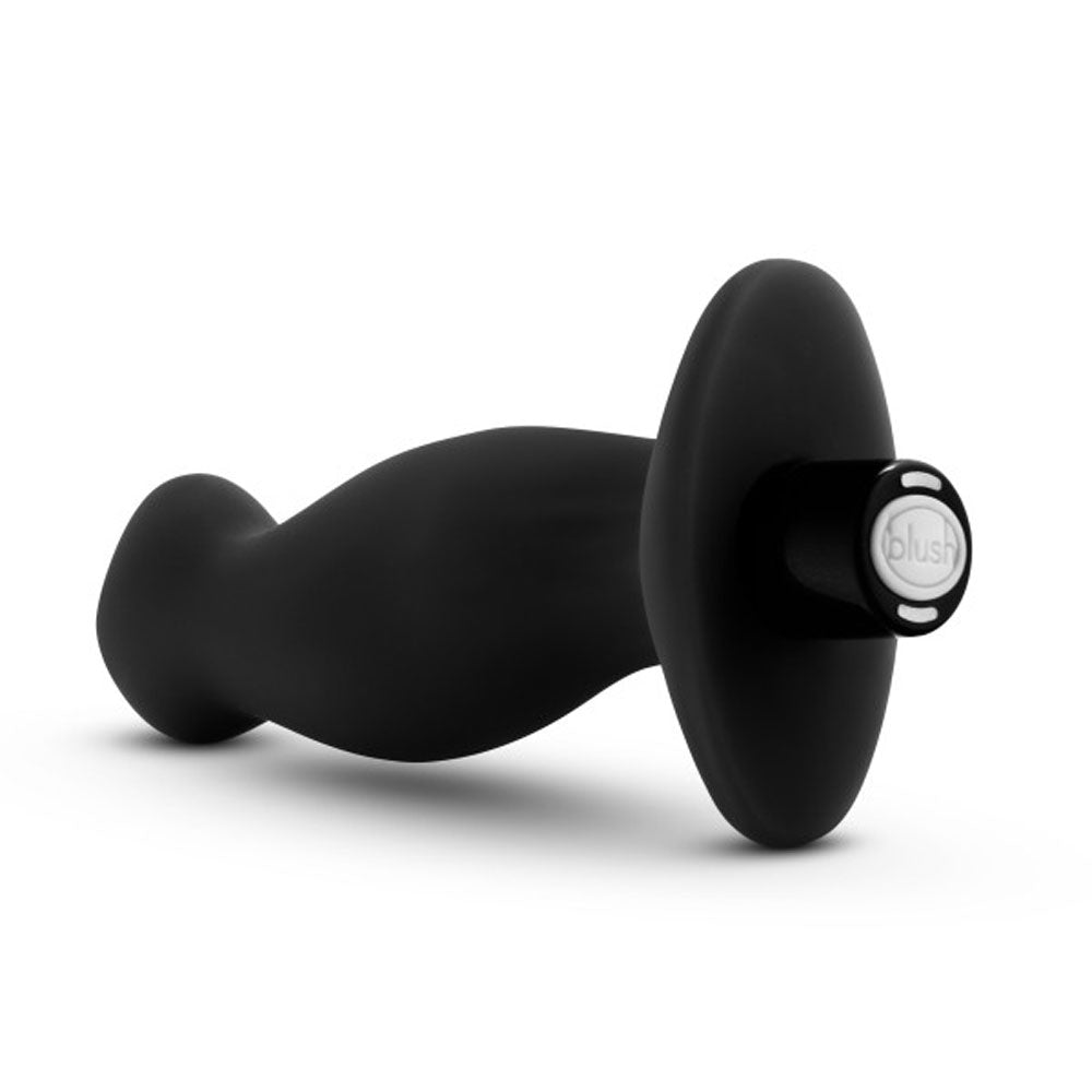 Anal Adventures - Platinum - Silicone Vibrating Prostate Massager 02 -Black | BL-11625