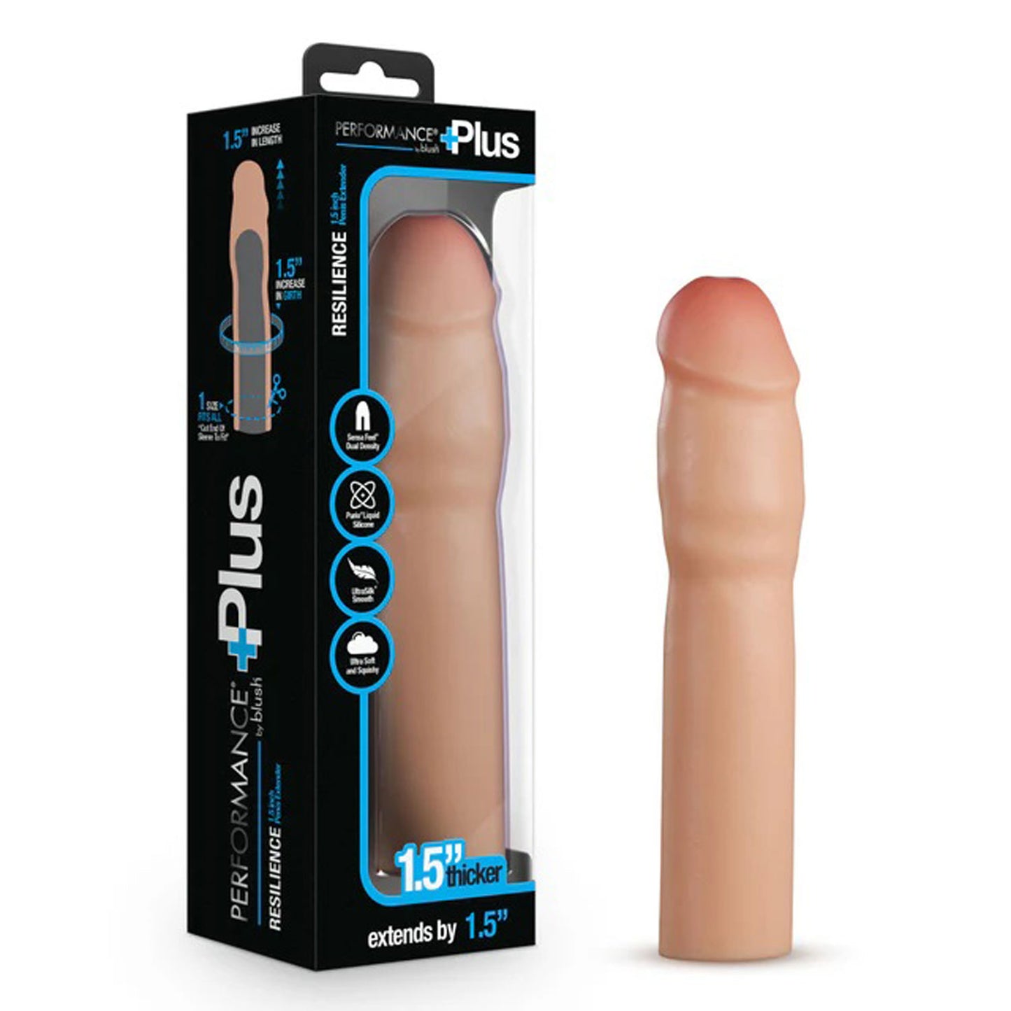 Performance Plus 1.5 Inch Silicone Penis Xtender - Beige | BL-26283