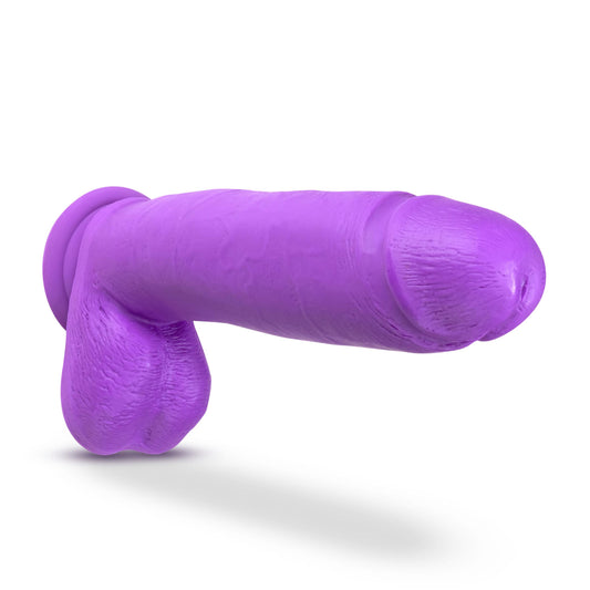 Neo Elite - 10 Inch Silicone Dual Density Cock With Balls - Neon Purple | BL-26411