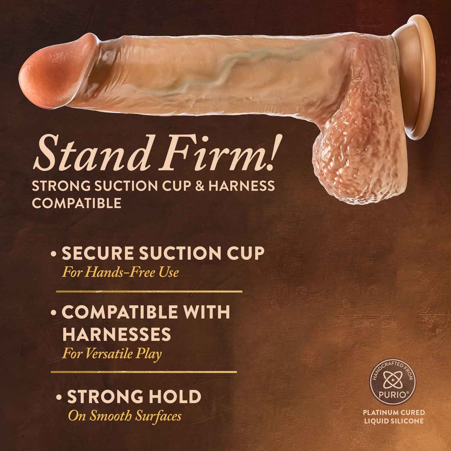 Renaissance - Raphael - 9.5 Inch Sliding Foreskin Dildo With Squeezable Balls - Tan | BL-33403