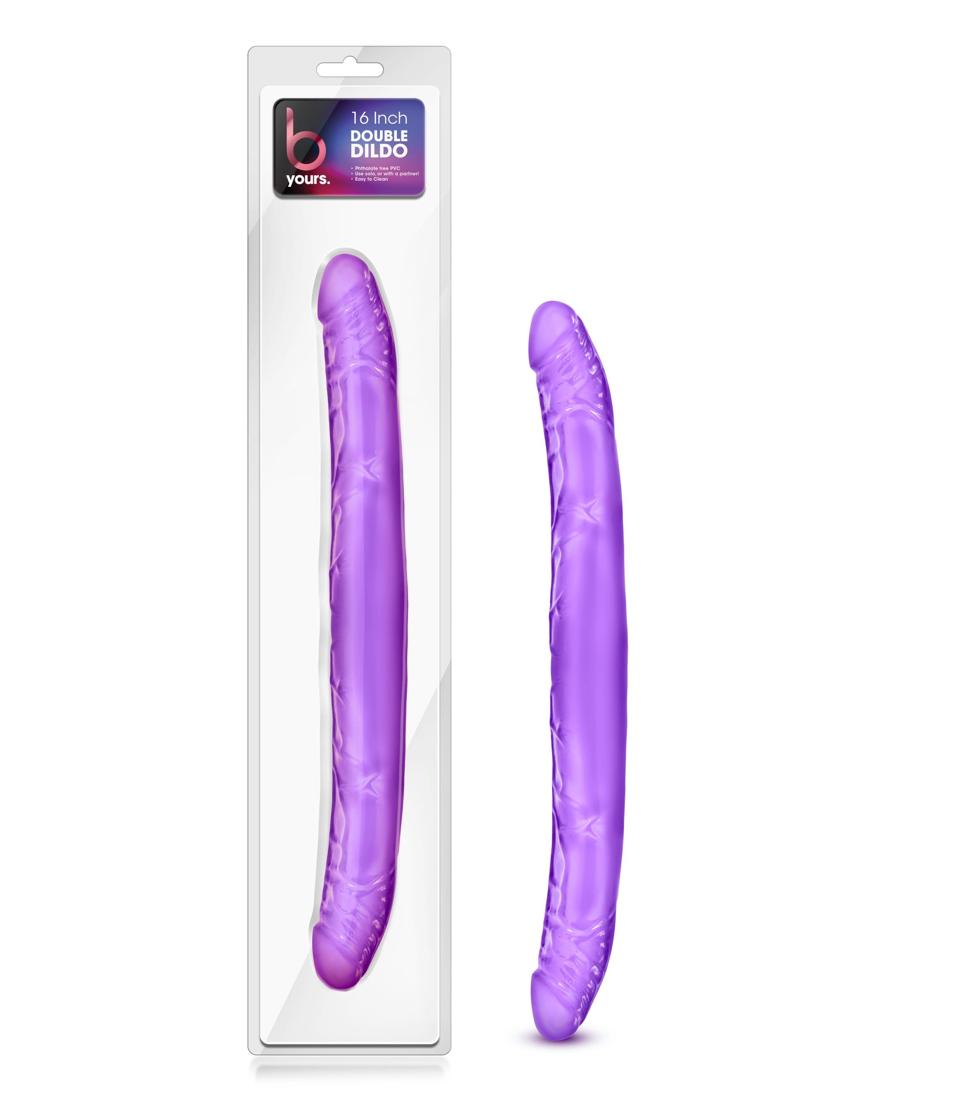 B Yours 16 Inch Double Dildo - Purple | BL-52011