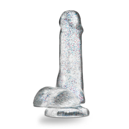 Naturally Yours - 6 Inch Glitter Cock - Sparkling Clear | BL-54309