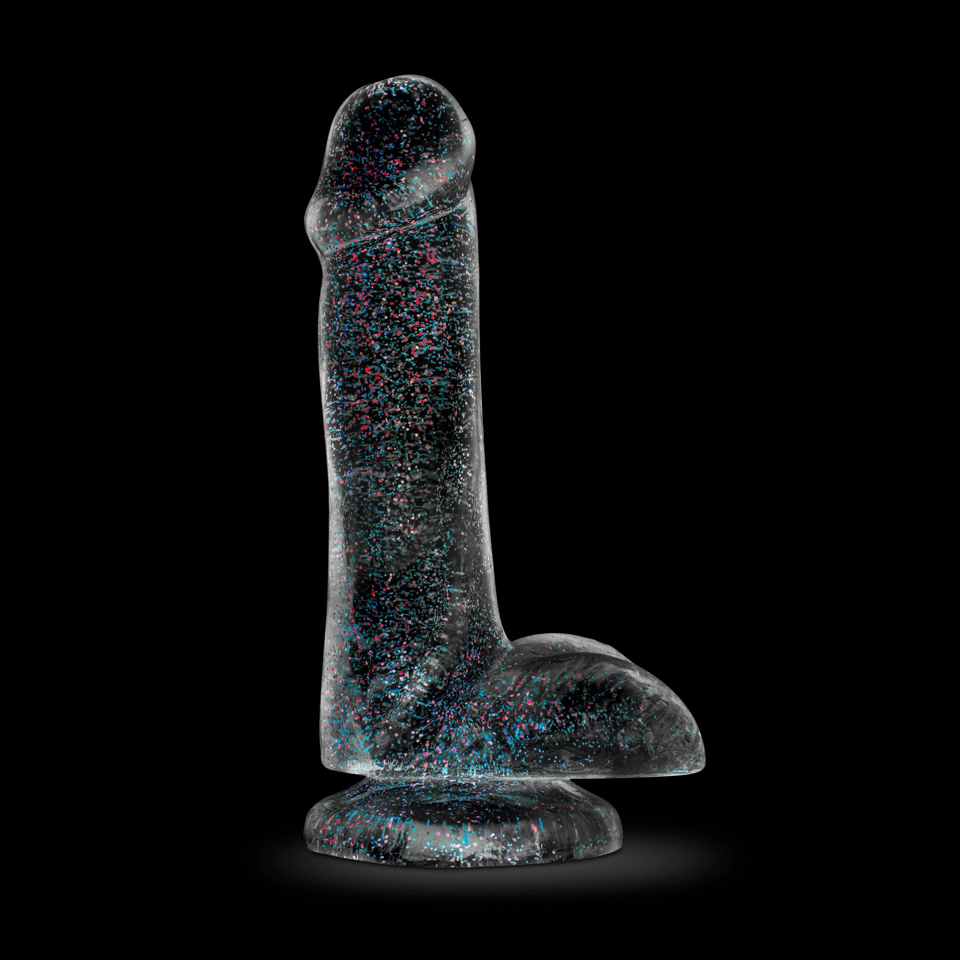 Naturally Yours - 6 Inch Glitter Cock - Sparkling Clear | BL-54309