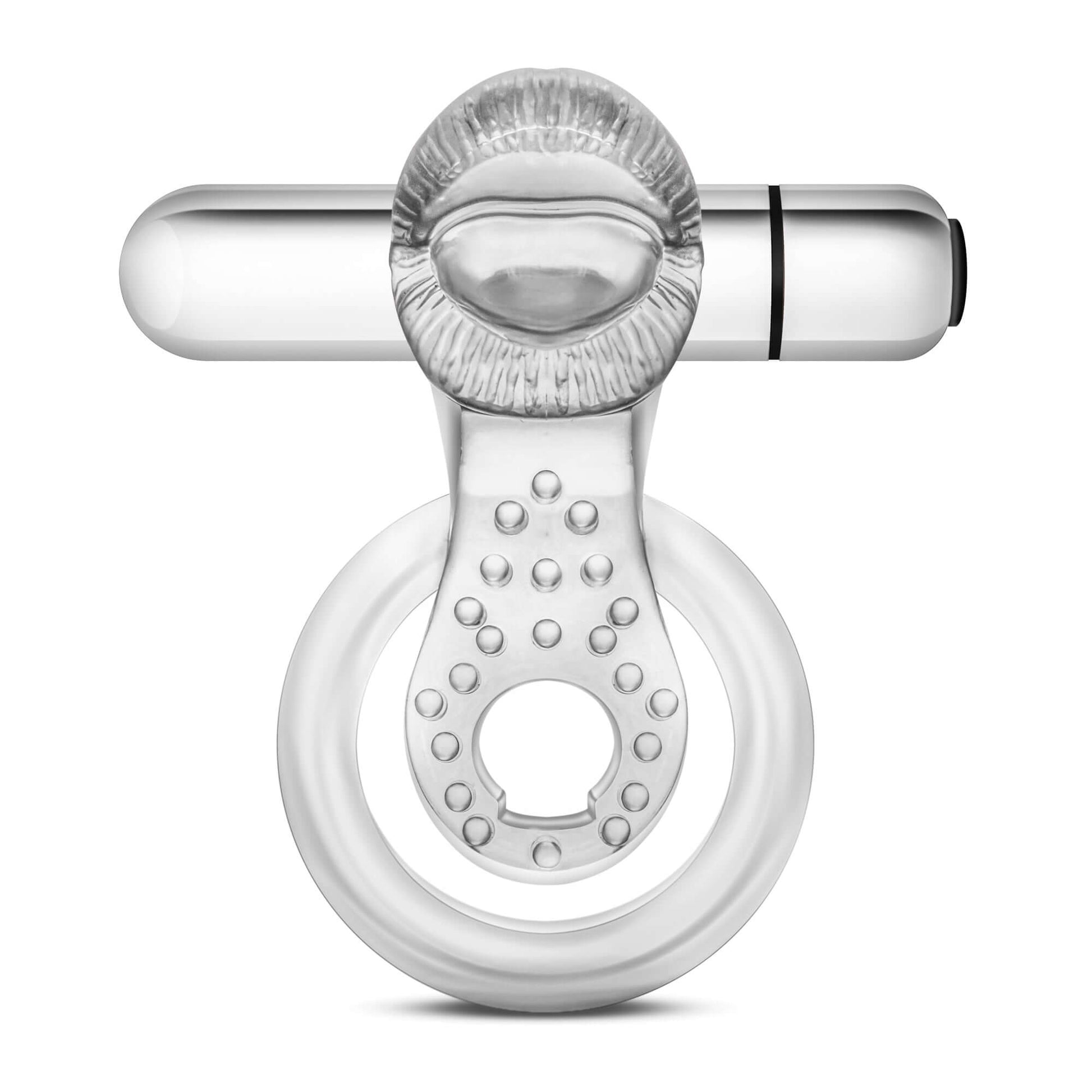 Stay Hard - 10 Function Vibrating Tongue Ring - Clear | BL-66912