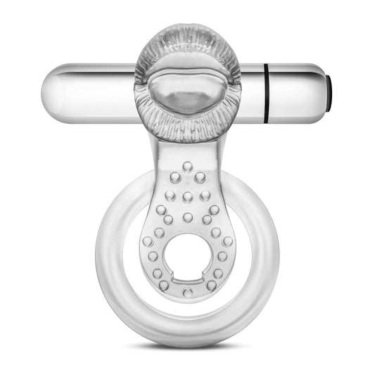 Stay Hard - 10 Function Vibrating Tongue Ring - Clear | BL-66912