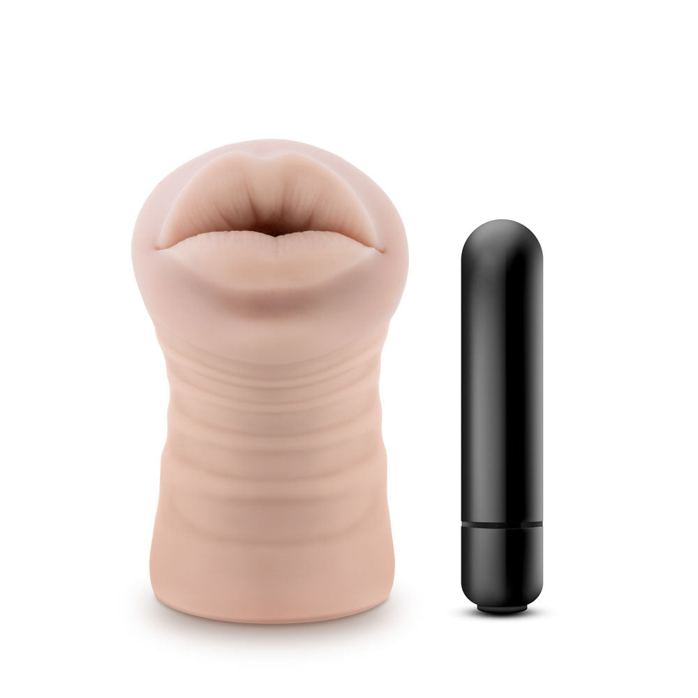 M for Men - Angie Mouth Stroker - Vanilla | BL-73533