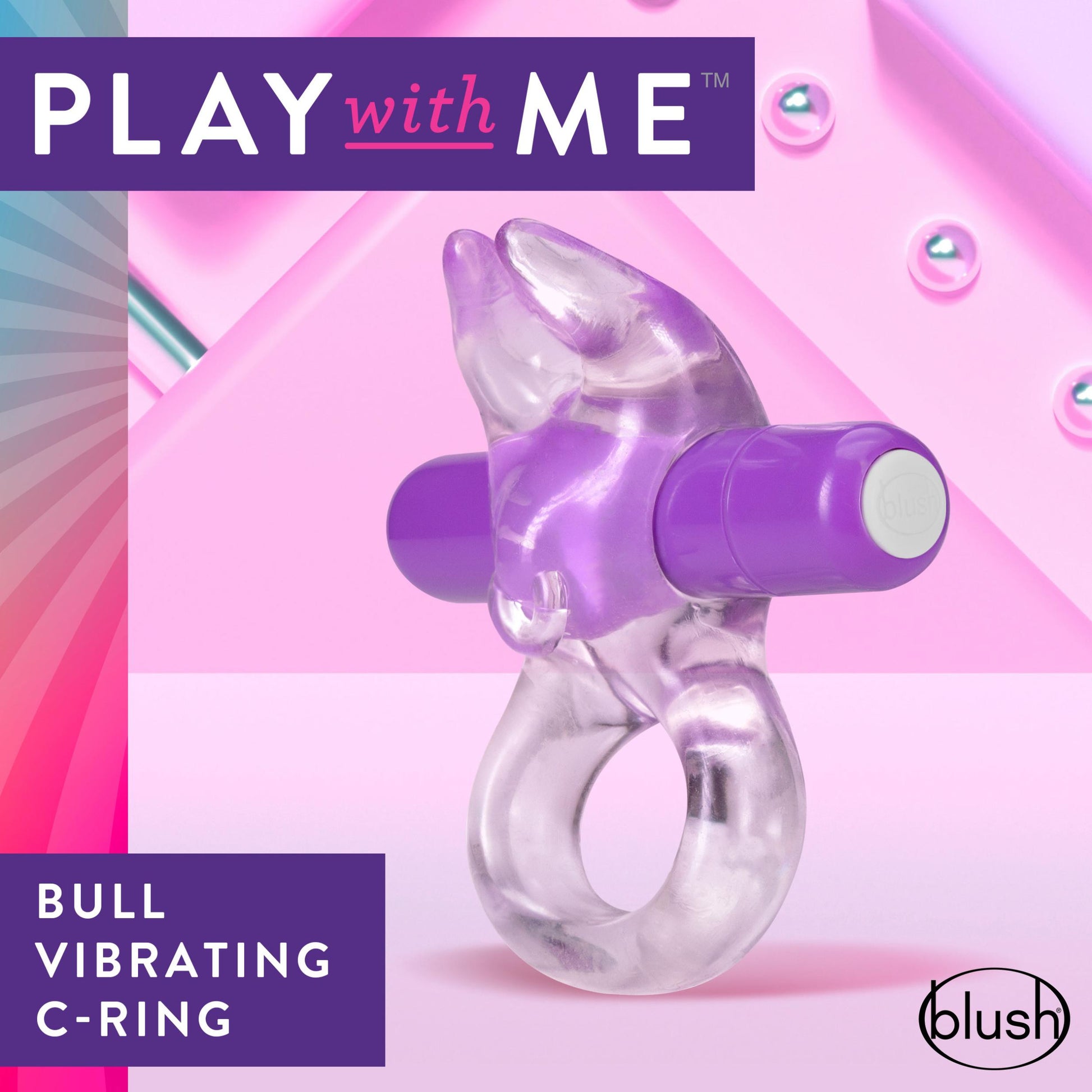 Play With Me – Bull Vibrating C-Ring - Purple | BL-74201