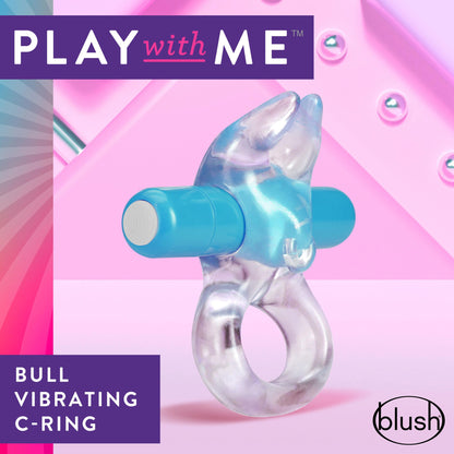 Play With Me – Bull Vibrating C-Ring - Blue | BL-74202