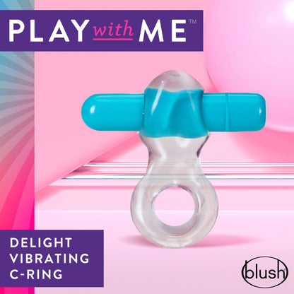 Play With Me – Delight Vibrating C-Ring - Blue | BL-74302