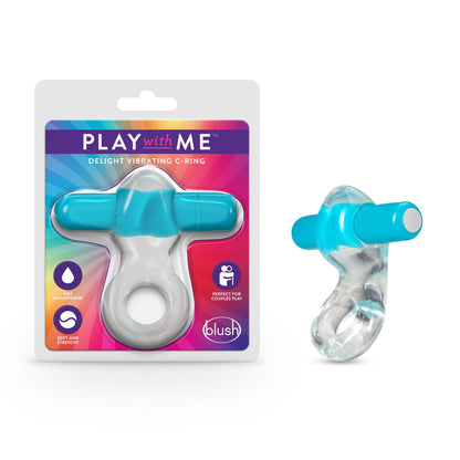 Play With Me – Delight Vibrating C-Ring - Blue | BL-74302