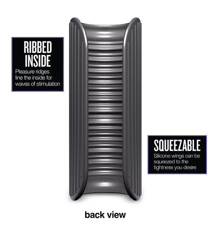 M Elite Platinum - Wrapt - Black BL-82505 819835029762 from EdgingWarehouse.com where we sell the best male sex toys and fleshlight type strokers for masturbation, edging and gooning and other men's health and sexual wellness items.