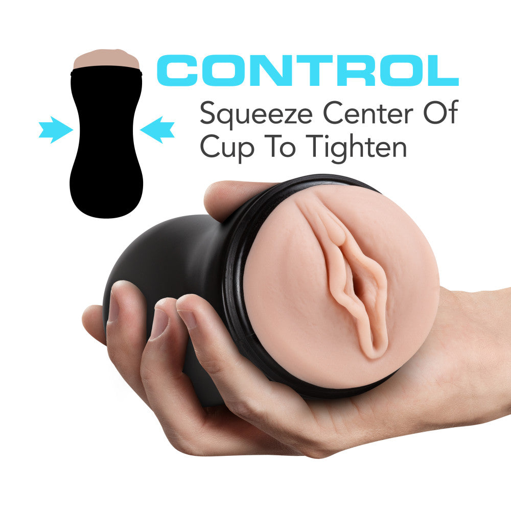 M for Men - Soft and Wet - Pussy With Pleasure Orbs - Self Lubricating Stroker Cup - Vanilla | BL-84003