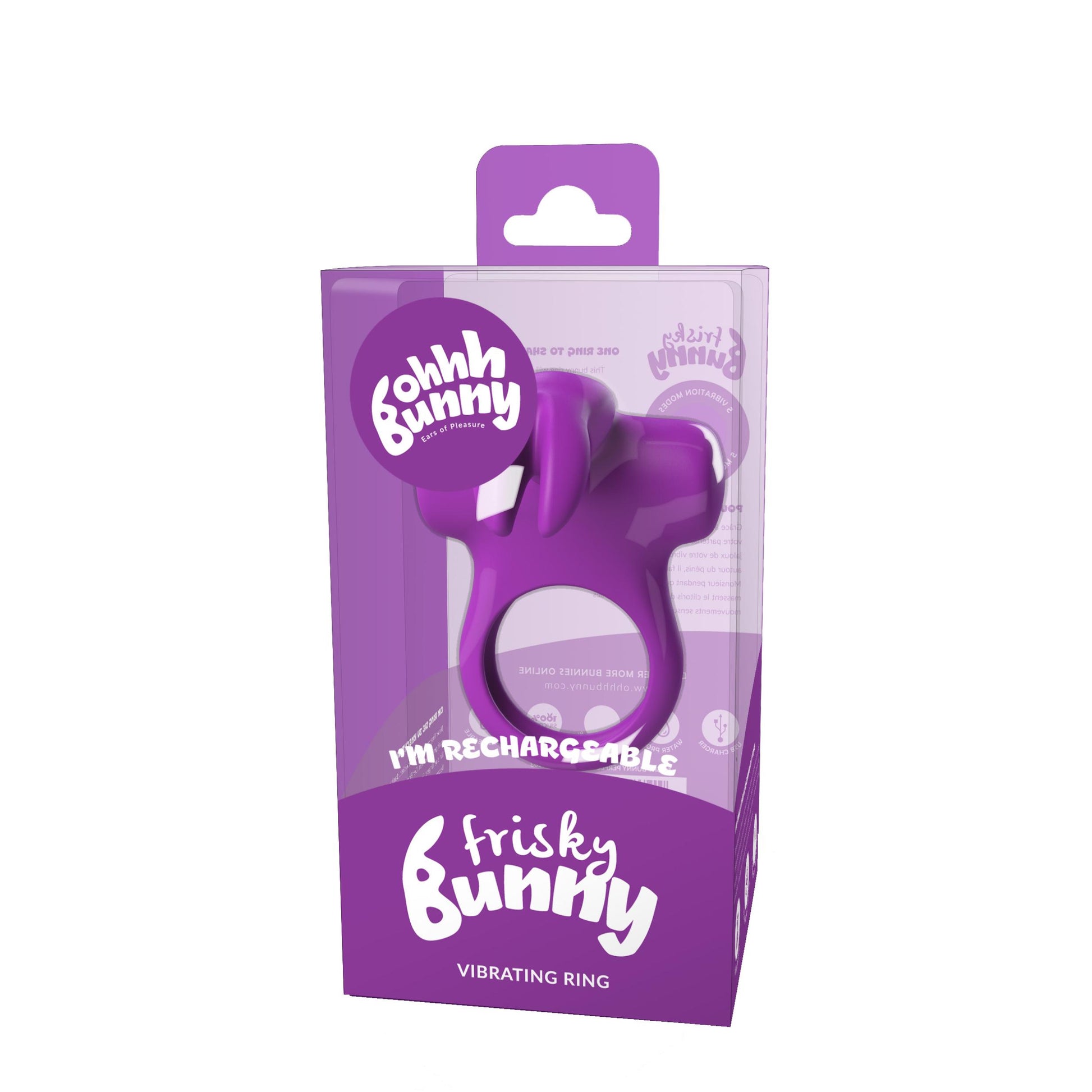 Ohhh Bunny Frisky Bunny Vibrating Ring - Perfectly Purple | BU-0103