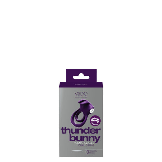 Thunder Bunny Rechargeable Dual Ring - Perfectly Purple | BU-0605