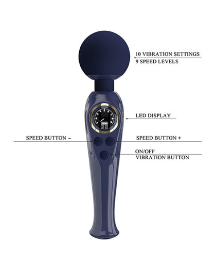Skylar - Led Digital Display Wand - Blue BW-055016LED-1 6959532334609 from EdgingWarehouse.com where we sell the best male sex toys and fleshlight type strokers for masturbation, edging and gooning and other men's health and sexual wellness items.
