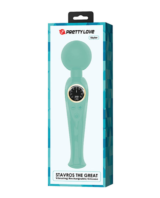 Skylar - Led Digital Display Wand - Turquoise BW-055016LED-2 6959532335477 from EdgingWarehouse.com where we sell the best male sex toys and fleshlight type strokers for masturbation, edging and gooning and other men's health and sexual wellness items.
