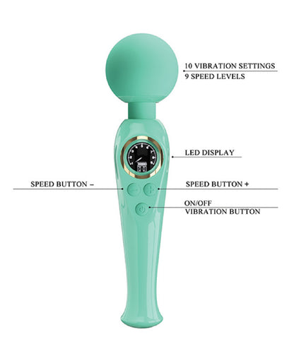 Skylar - Led Digital Display Wand - Turquoise BW-055016LED-2 6959532335477 from EdgingWarehouse.com where we sell the best male sex toys and fleshlight type strokers for masturbation, edging and gooning and other men's health and sexual wellness items.