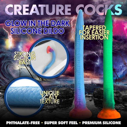 Makara Glow-in-the-Dark Silicone Snake Dildo | CC-AH149