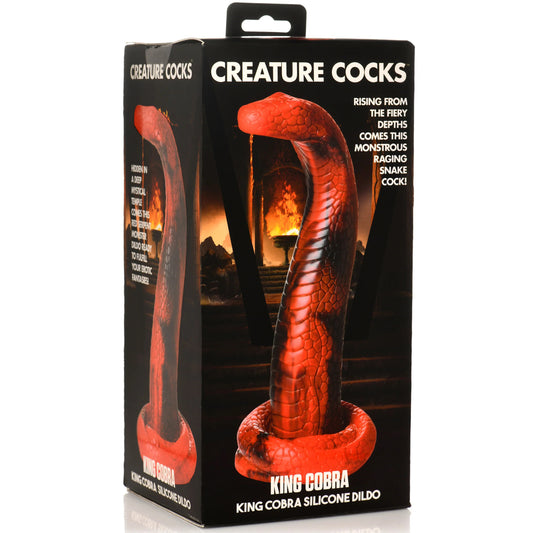 King Cobra King Cobra Silicone Dildo - Red CC-AH196 848518052087 from EdgingWarehouse.com where we sell the best male sex toys and fleshlight type strokers for masturbation, edging and gooning and other men's health and sexual wellness items.