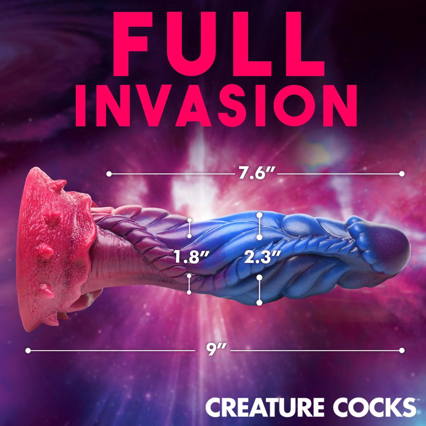 Intruder Alien Silicone Dildo CC-AH225 848518052469 from EdgingWarehouse.com where we sell the best male sex toys and fleshlight type strokers for masturbation, edging and gooning and other men's health and sexual wellness items.