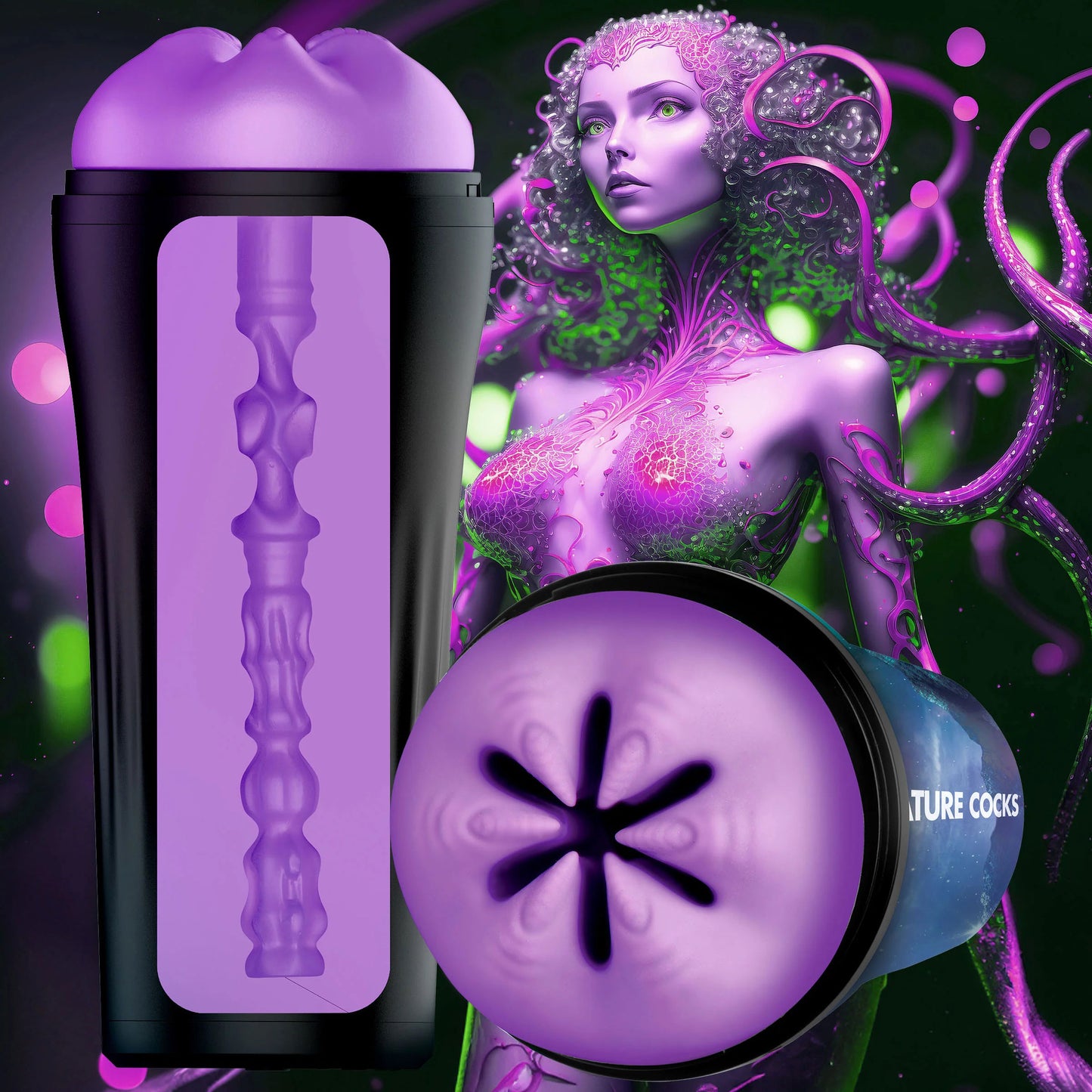 Wormhole Alien Stroker - Purple | CC-AH240-PUR