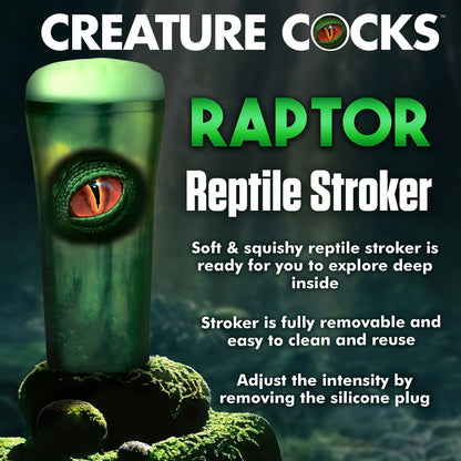 Raptor Reptile Stroker - Green | CC-AH241-GRN