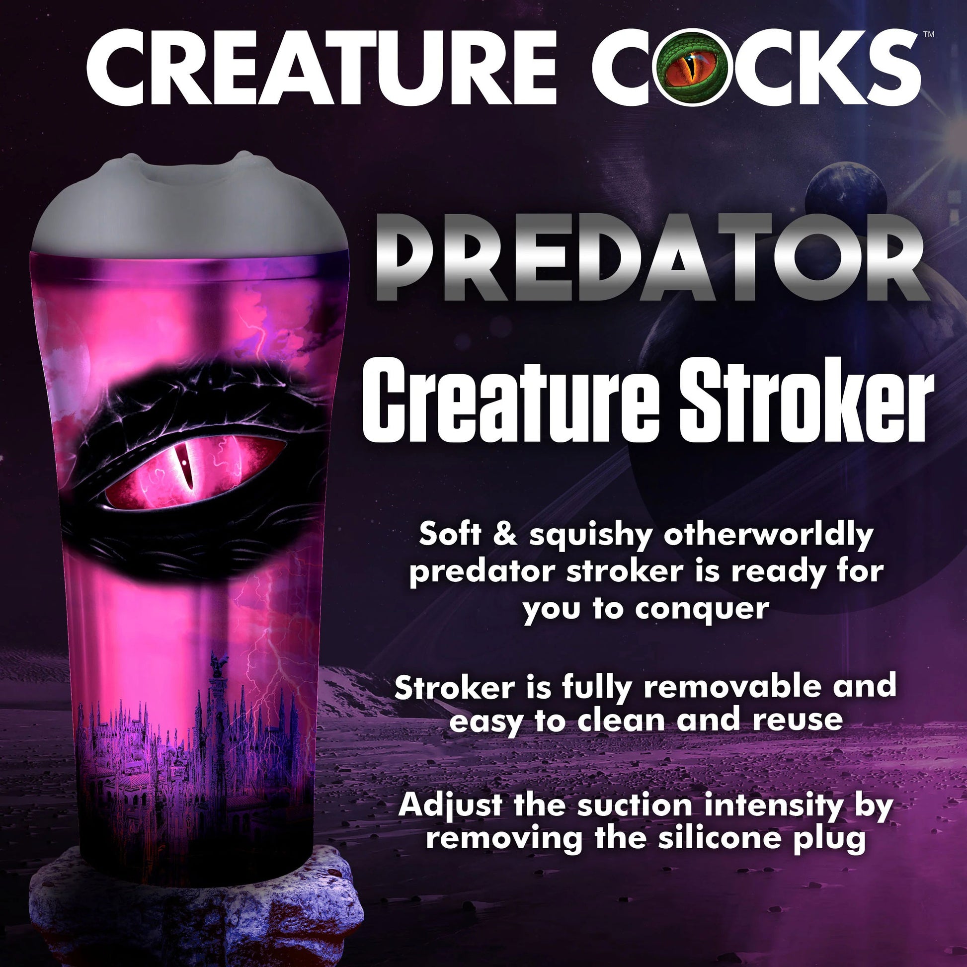 Predator Creature Stroker - Gray | CC-AH242-GRAY